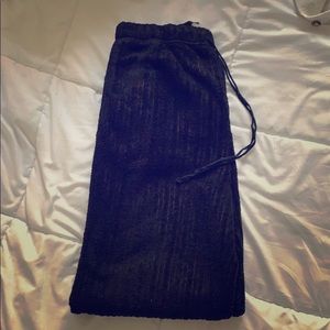 Black Fuzzy Pajama Pants